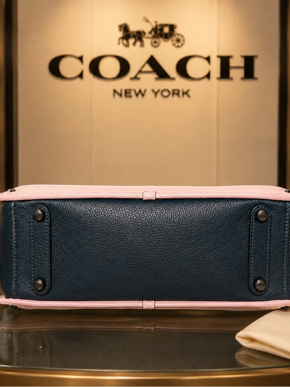 Coach pebbled leather